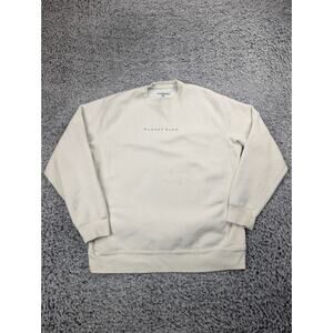 Monday Born Sweatshirt Adult Medium Beige Crewneck 80s 90s Aesthetic Athleisure